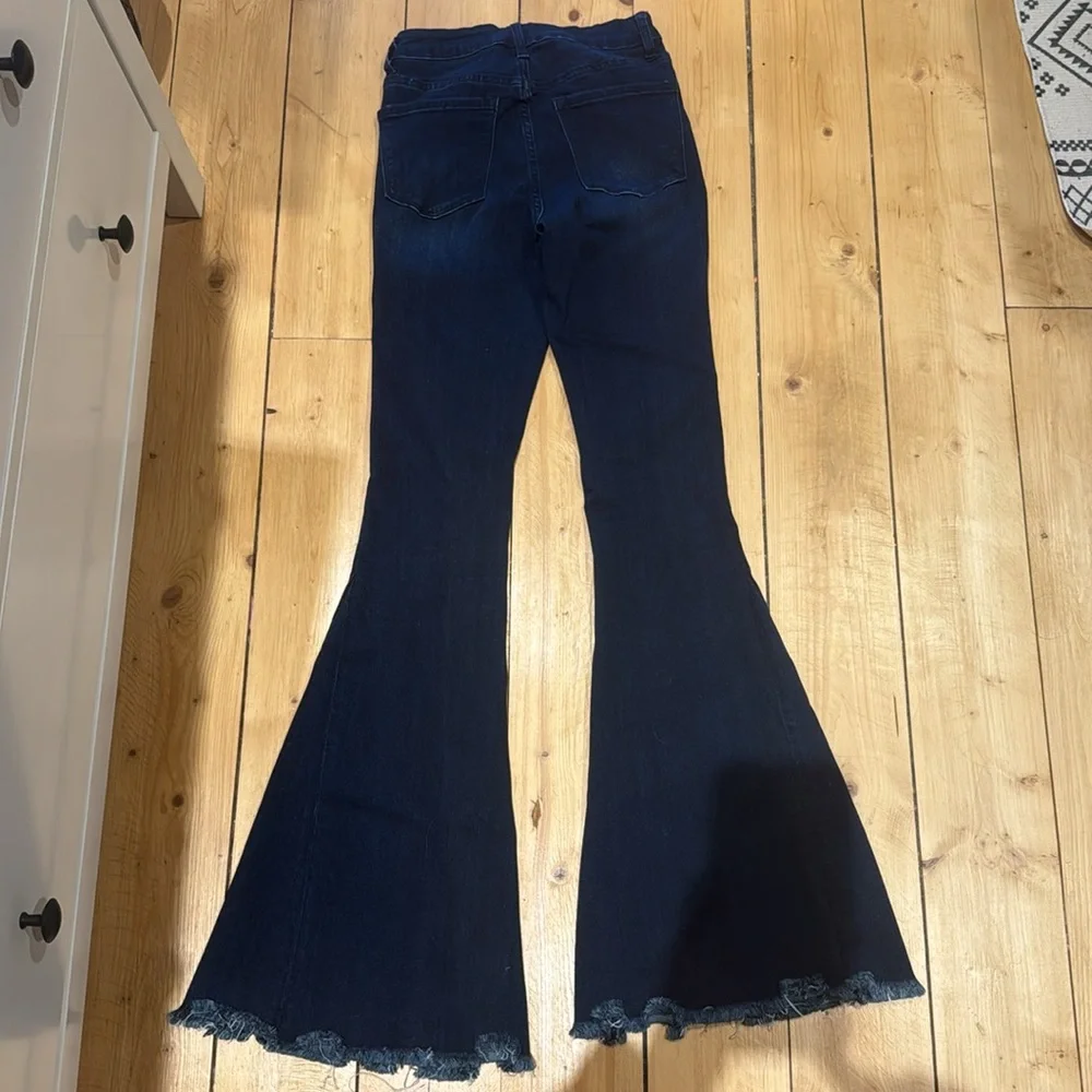 Flying Monkey dark wash super flares - Picture 2 of 3